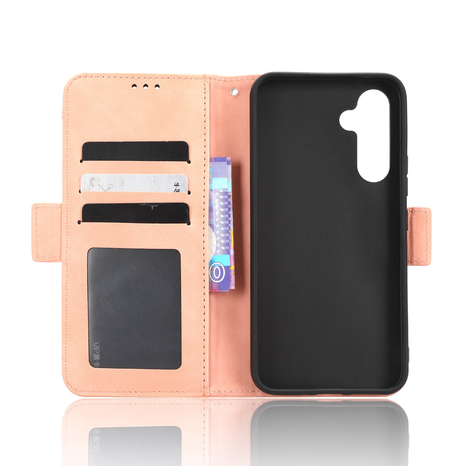 For Samsung Galaxy A34 5G Multiple Card Slots PU Leather Phone Case Drop-proof Magnetic Flip Cell Phone Cover Wallet Stand For Samsung Galaxy A34 5G Multiple Card Slots PU Leather Phone Case Drop-proof Magnetic Flip Cell Phone Cover Wallet Stand